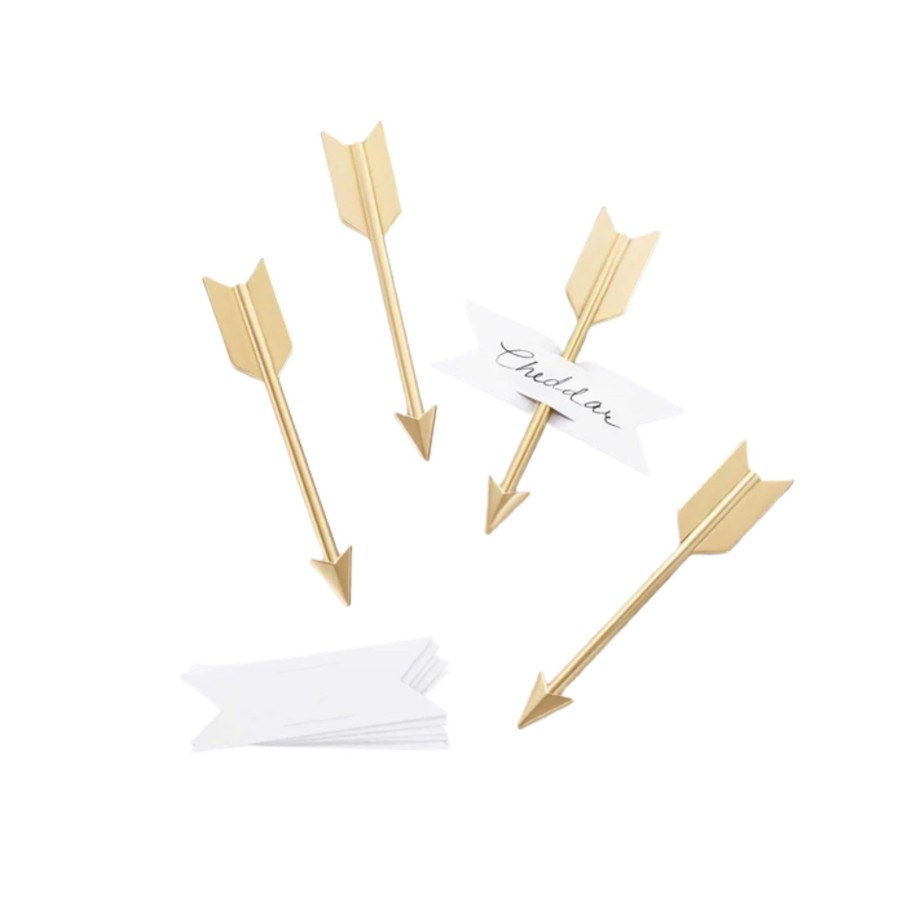 Serving & Tableware JK Adams Cheese Knives | Brass Arrow Cheese Markers