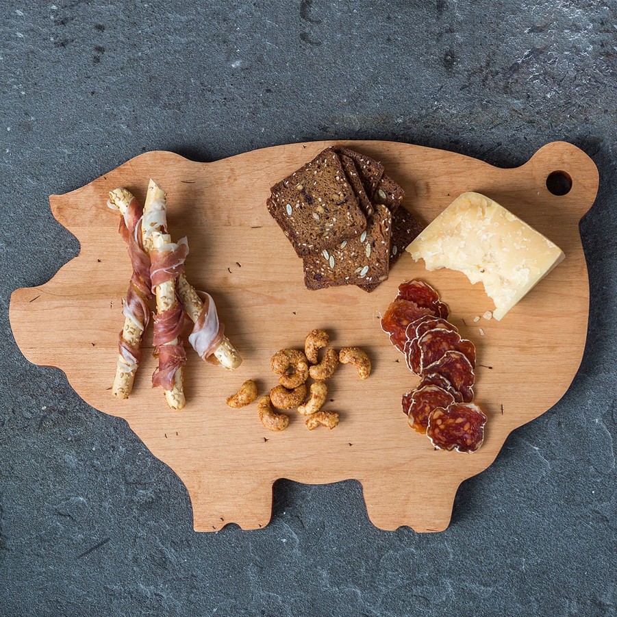 Serving & Tableware JK Adams Wooden Serving Boards | Maple Pig Shaped Board