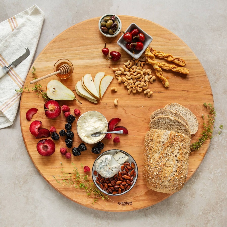 Serving & Tableware JK Adams Wooden Serving Boards | Cherry Round Grazing Board