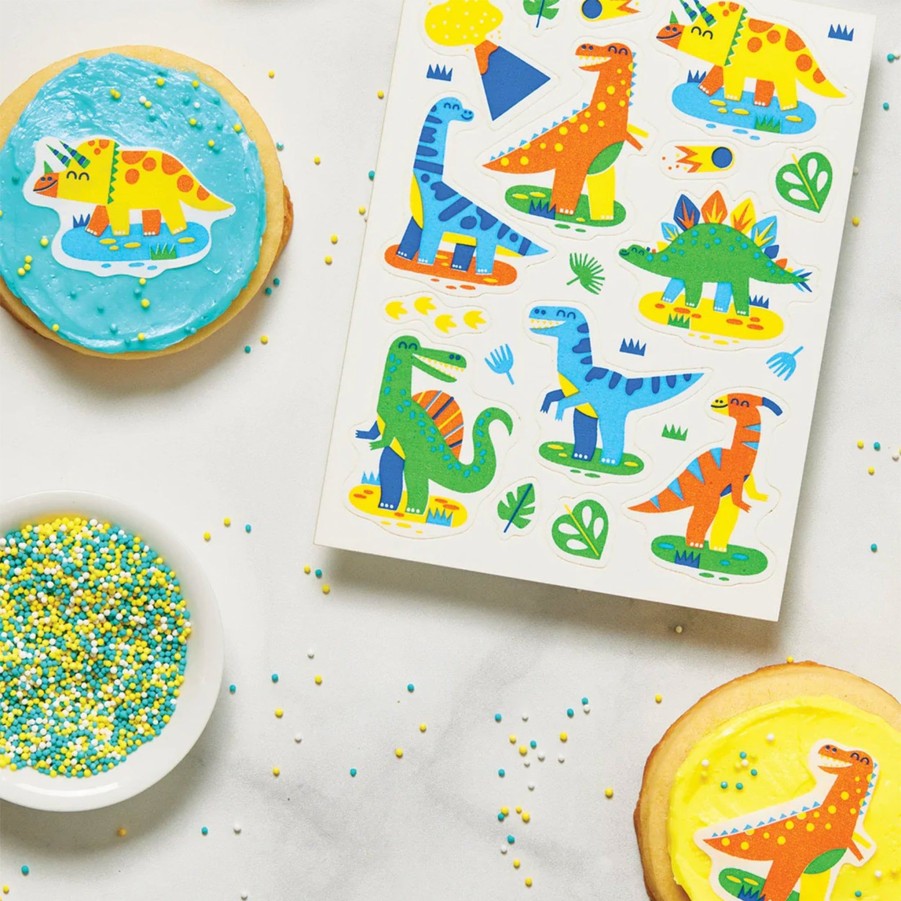 Baking & Cookware JK Adams Baking Ingredients | Little Dinosaurs Edible Stickers