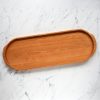 Serving & Tableware JK Adams Wooden Serving Boards | Cherry Oval Wooden Buffet Serving Tray