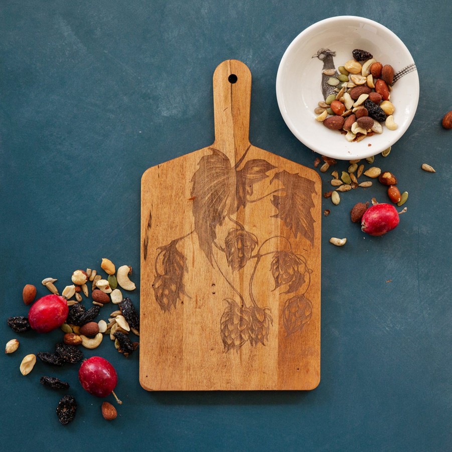 Serving & Tableware JK Adams Illustrated Serving Boards | Laura Zindel Artisan Maple Rectangle Handled Serving Board