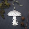 Decor JK Adams Ornaments | Pewter Ornament Mushroom