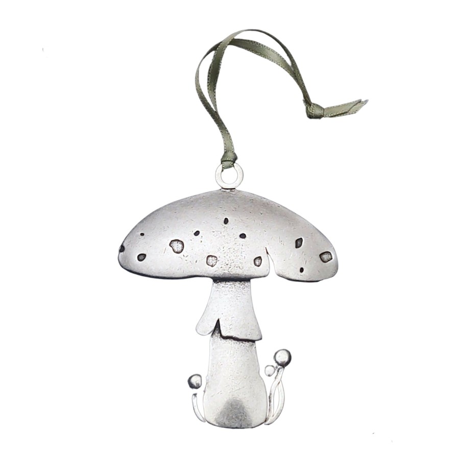 Decor JK Adams Ornaments | Pewter Ornament Mushroom