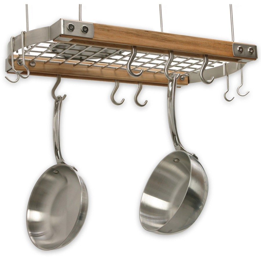 Wine Racks & Kitchen Storage JK Adams Pot Racks | Maple Hanging Oval Pot Rack