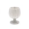 Serving & Tableware JK Adams Drinkware | White Vermont Marble Brandy Goblet