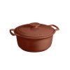 Baking & Cookware JK Adams Dutch Ovens | Emile Henry Sublime Sienna Red Dutch Oven