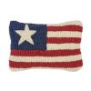 Decor JK Adams Pillows | Stars & Stripes Small Hooked Wool Pillow