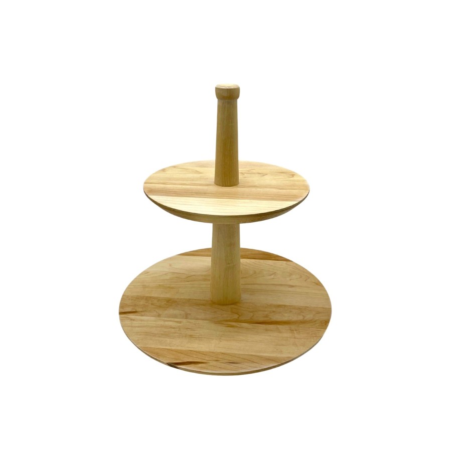 Serving & Tableware JK Adams Lazy Susans | Maple Two Tiered Lazy Susan