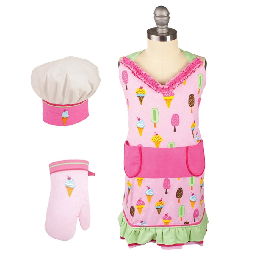 Serving & Tableware JK Adams Linens & Textiles | Sweet Stuff Kid'S Apron Set