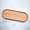 Serving & Tableware JK Adams Wooden Serving Boards | Maple Oval Wooden Buffet Serving Tray