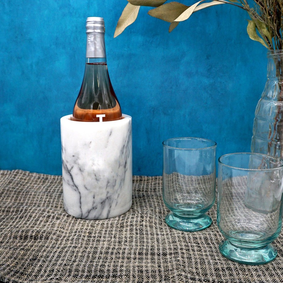 Serving & Tableware JK Adams Drinkware | Danby White Vermont Marble Wine Cooler