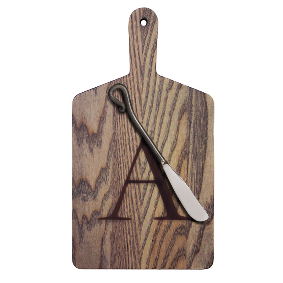 Serving & Tableware JK Adams Wooden Serving Boards | Monogrammed Driftwood Cheese Board Gift Pack