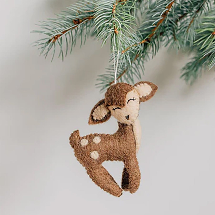 Decor JK Adams Ornaments | Felt Ornament Deer