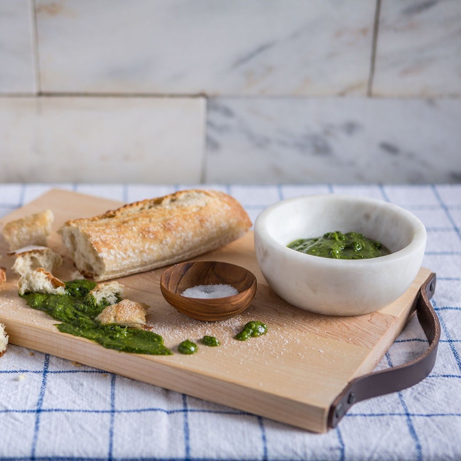 Serving & Tableware JK Adams Charcuterie & Cheese Boards | Maple Rectangle Board With Leather Handle