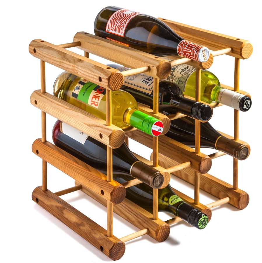 Wine Racks & Kitchen Storage JK Adams Wine Racks | 12 Bottle Wooden Ash Modular Wine Rack