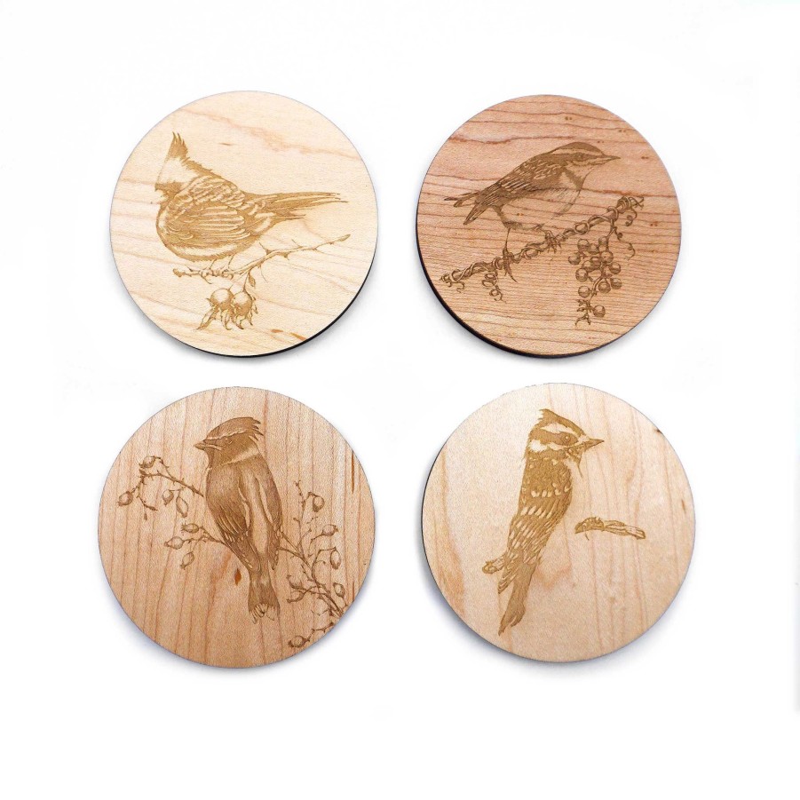 Serving & Tableware JK Adams Illustrated Serving Boards | Laura Zindel Maple Coasters