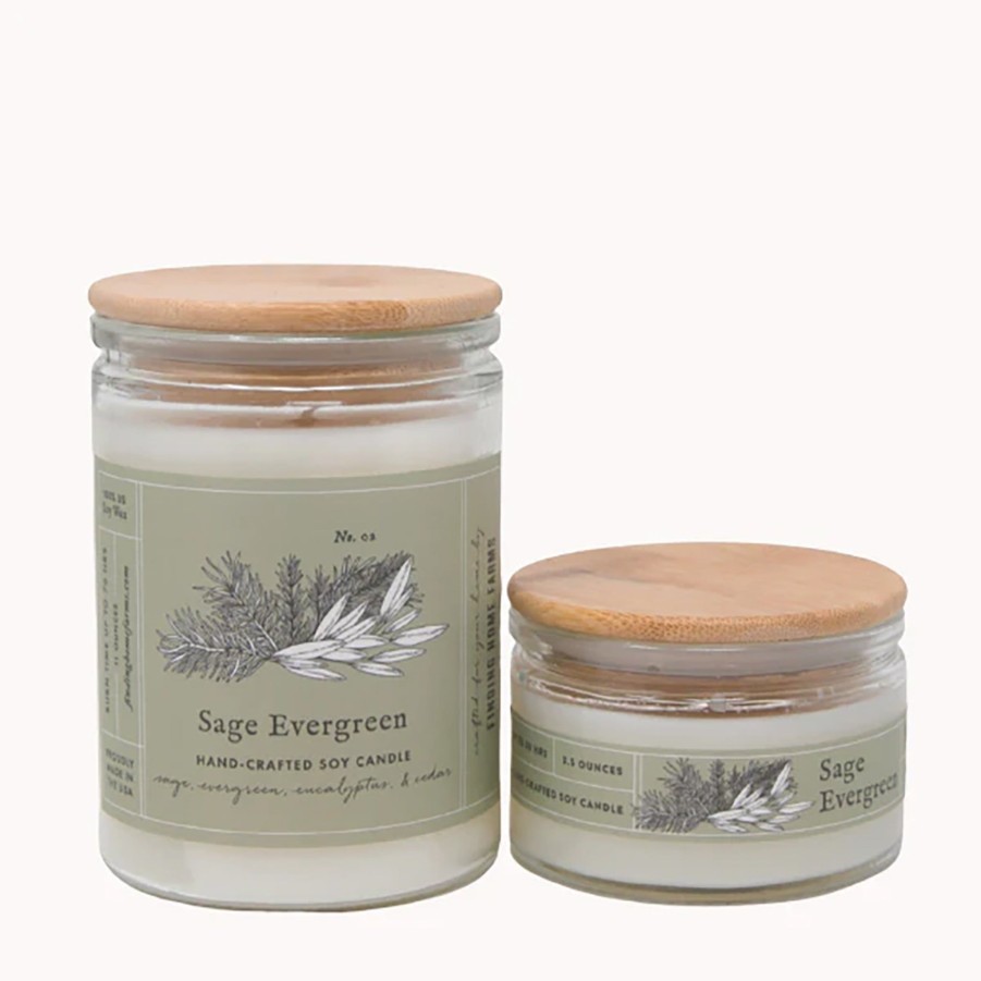 Decor JK Adams Candles | Sage & Evergreen Soy Candle