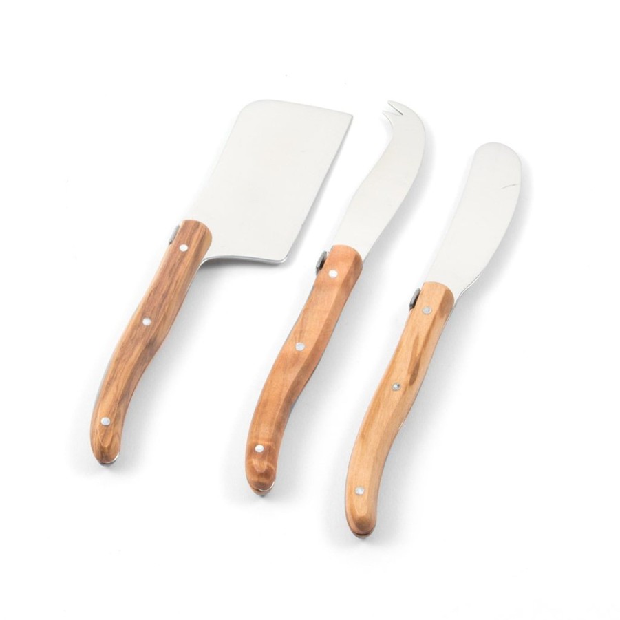 Serving & Tableware JK Adams Cheese Knives | Laguiole Cheese Knife Set Olivewood