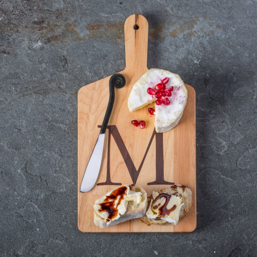 Serving & Tableware JK Adams Wooden Serving Boards | Monogrammed Maple Cheese Board Gift Pack