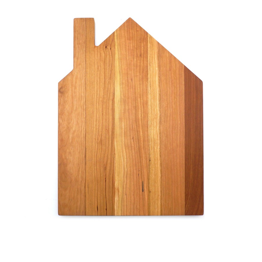 Serving & Tableware JK Adams Wooden Serving Boards | Cherry Novelty House Shaped Board