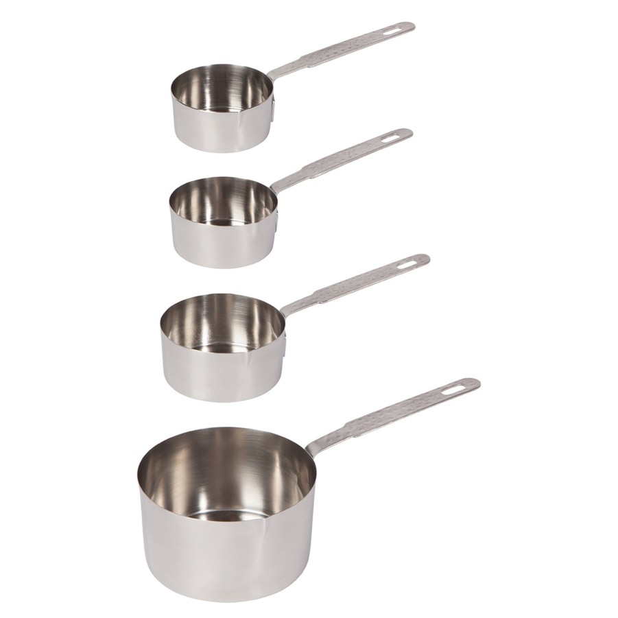 Baking & Cookware JK Adams Baking Tools | Hammered Silver Finish Measuring Cups