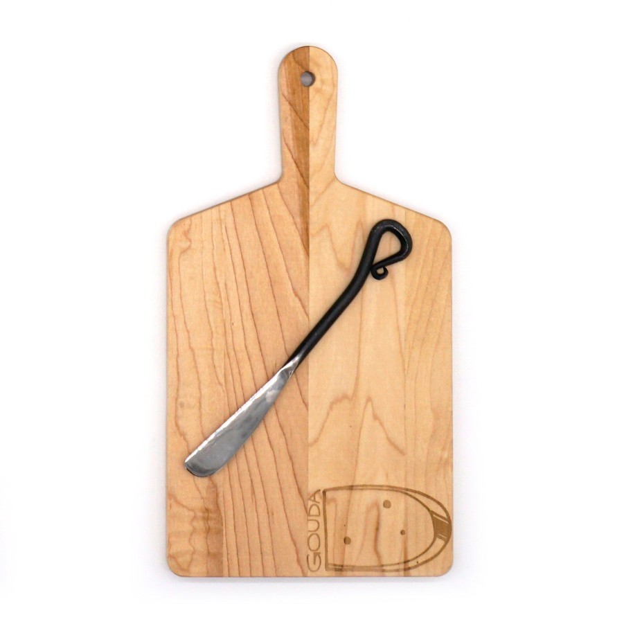 Serving & Tableware JK Adams Wooden Serving Boards | Maple Rectangle Handled Serving Board Gift Pack