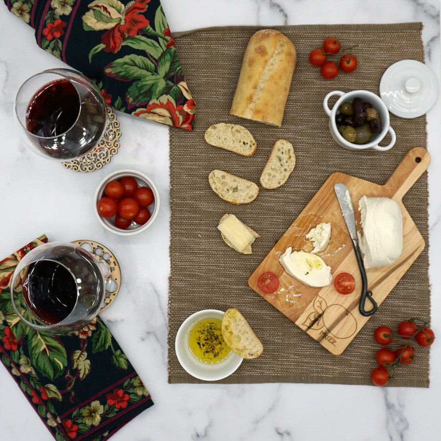 Serving & Tableware JK Adams Wooden Serving Boards | Maple Rectangle Handled Serving Board Gift Pack